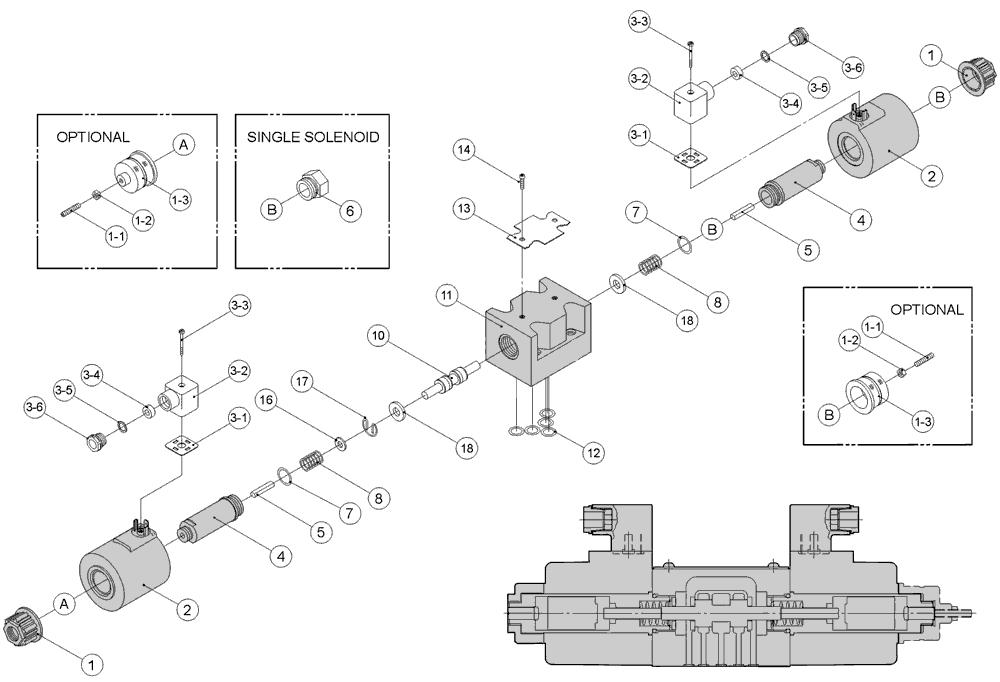 Directional Solenoid Valves Assembly View