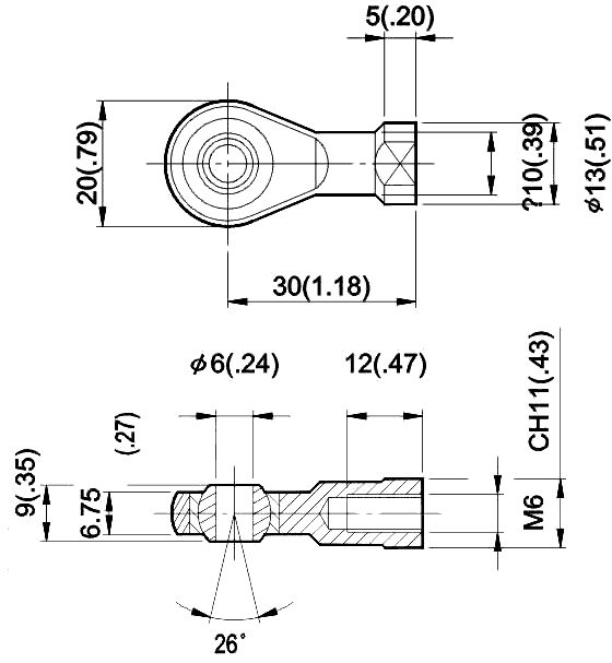 ROD END BEARING (KTC-01) Linear Transducers